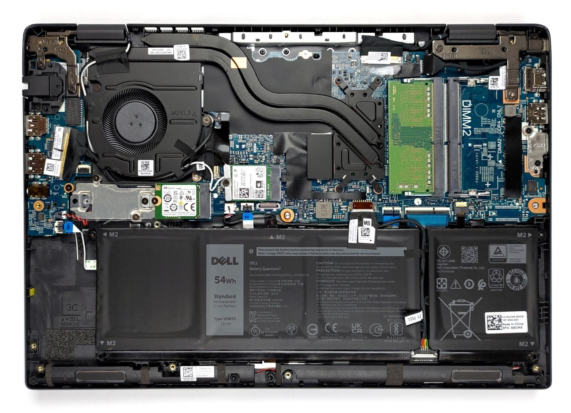 How to replace and fix Dell Latitude 3420 3320 3520 3521 E3420 E3520 07VDCD 0VYDYT 450.0NF0C.0011 battery cable (Dell Latitude 14 3420)